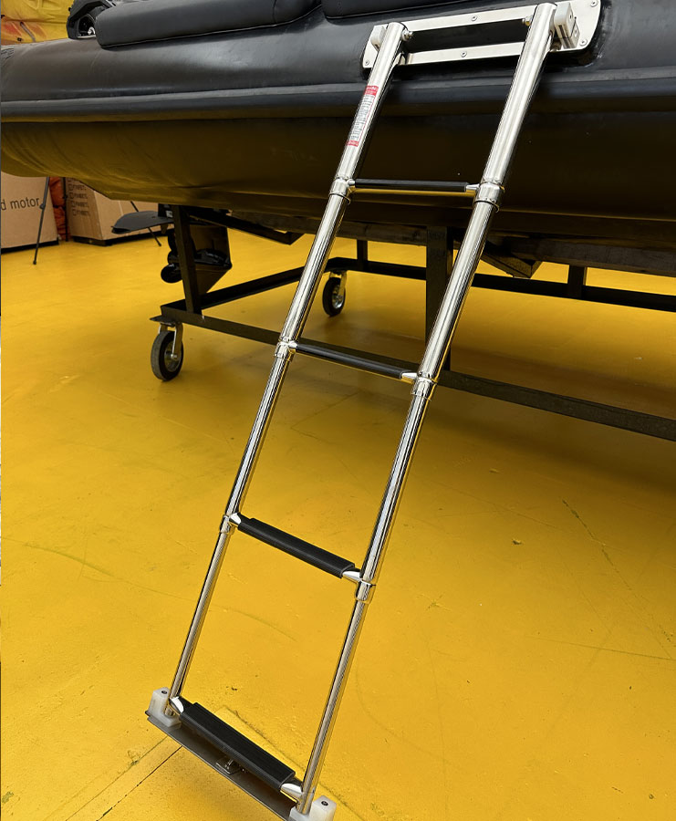 Telescopic stainless steel ladder